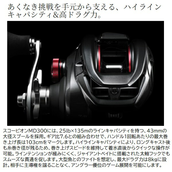 楽天市場】シマノ ベイトリール 24スコーピオン MD301XG(左) : 釣具の