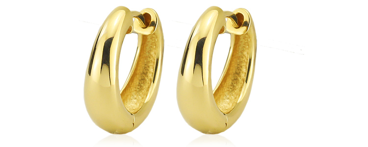 楽天市場】K18中折れ式フープピアス(14.5mmペアシェープ)(ティア