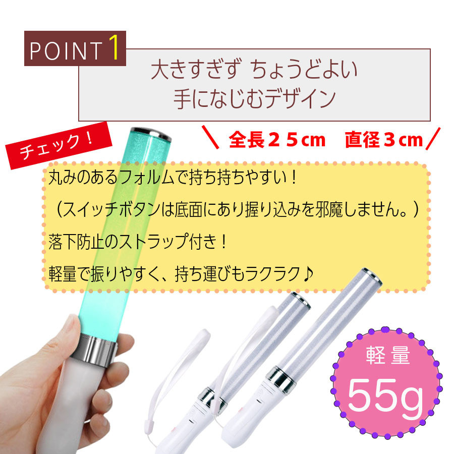 楽天市場】【楽天ランキング1位獲得】 ペンライト コンサート 2本