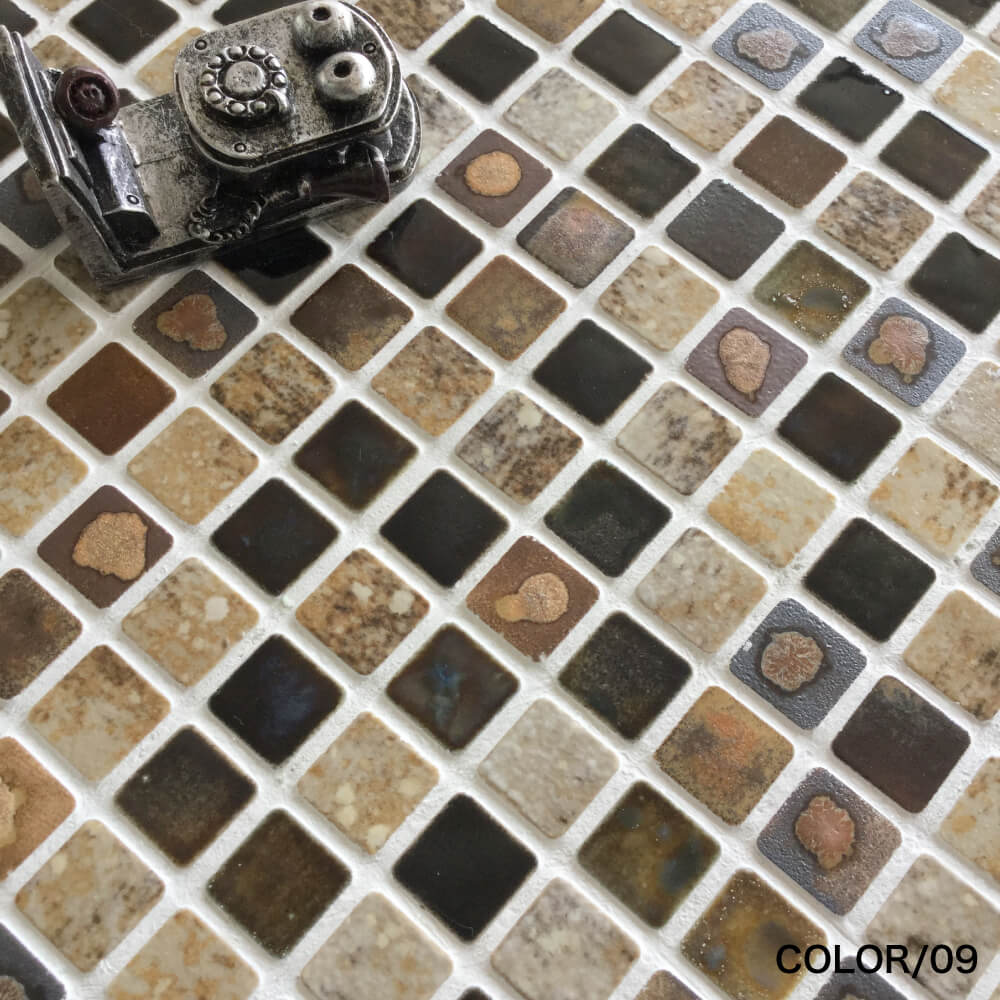 楽天市場】モザイクタイル タイルシート キッチン カフェ 洗面 棚 壁