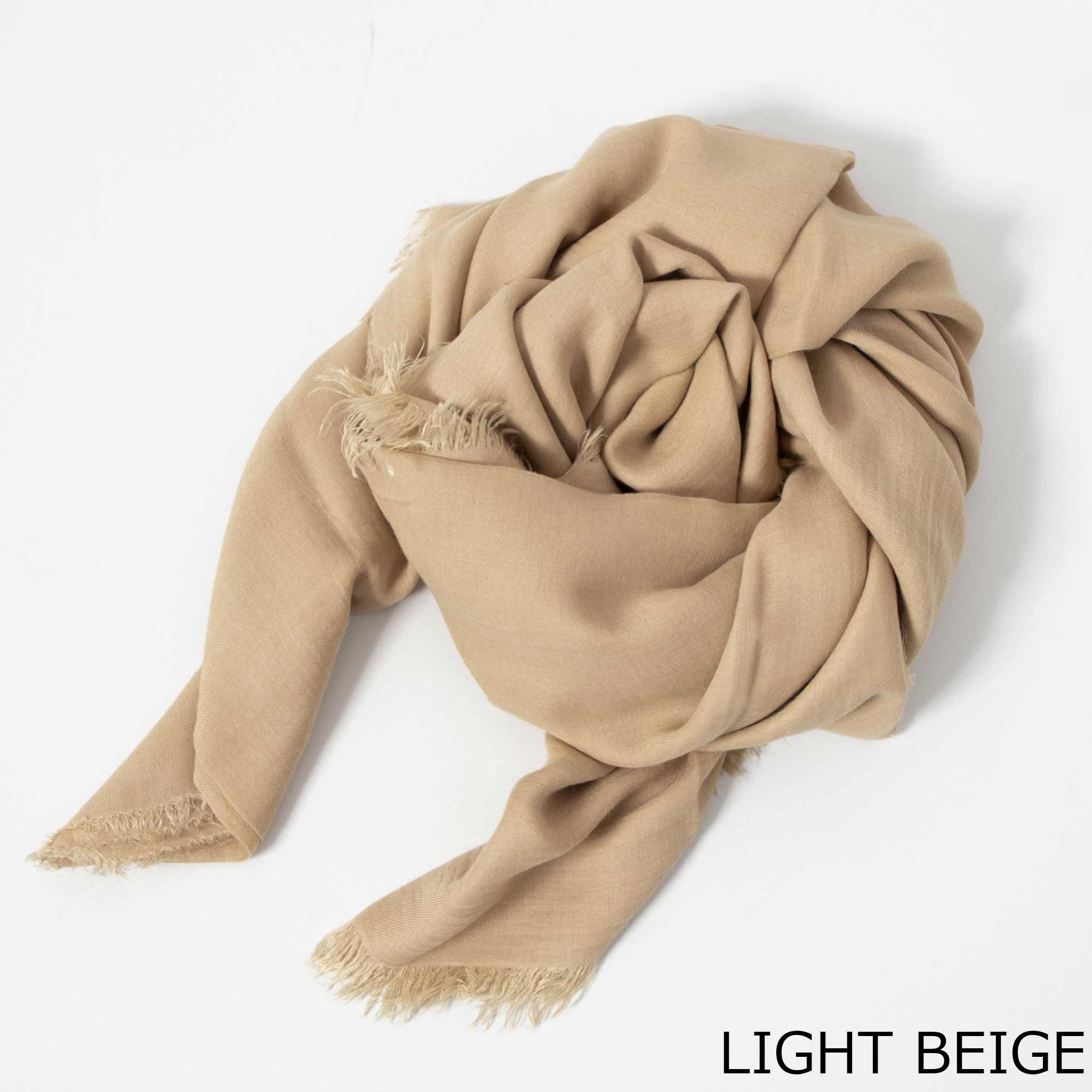 Faliero Sarti マイクロモダール×カシミヤ 大判 グレー ファリエロ