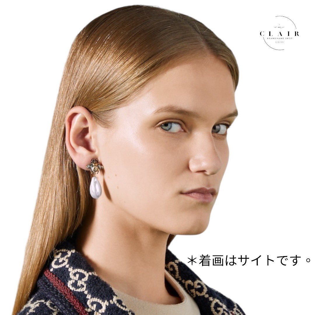 楽天市場】【中古】 グッチ ドロップパールピアス ピアス クリスタル