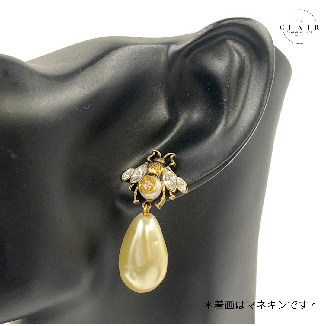 楽天市場】【中古】 グッチ ドロップパールピアス ピアス クリスタル