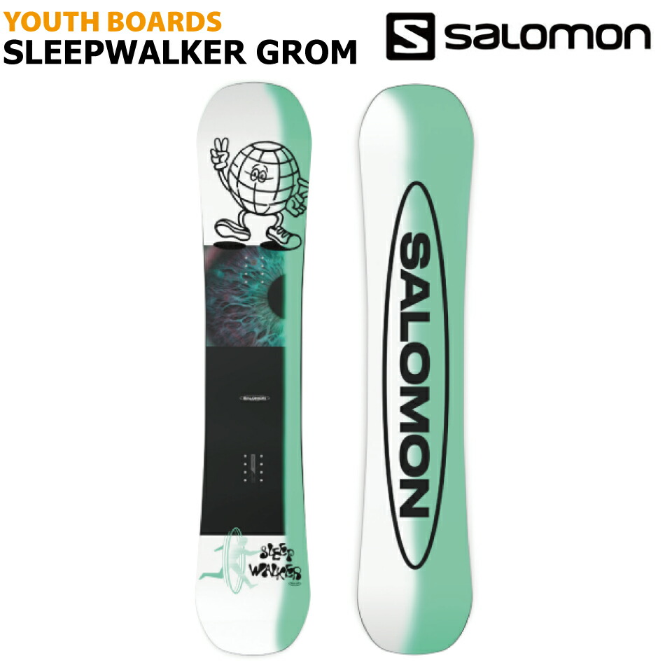 Salomon 美品 スノーボードブーツ グリーン サロモン 22センチ キッズ