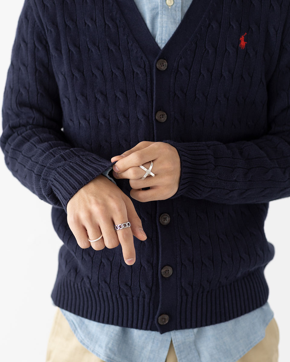 楽天市場】ポロ ラルフローレン ケーブル編み カーディガン セーター