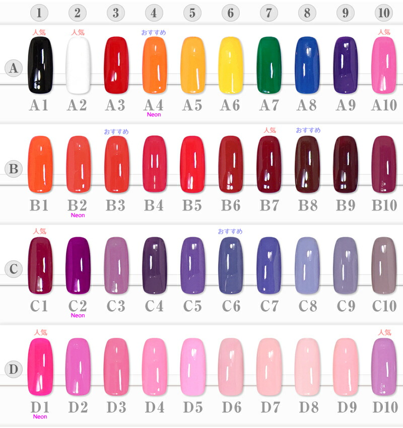 楽天市場】カラージェル ジェルネイル ソークオフジェル 200色から