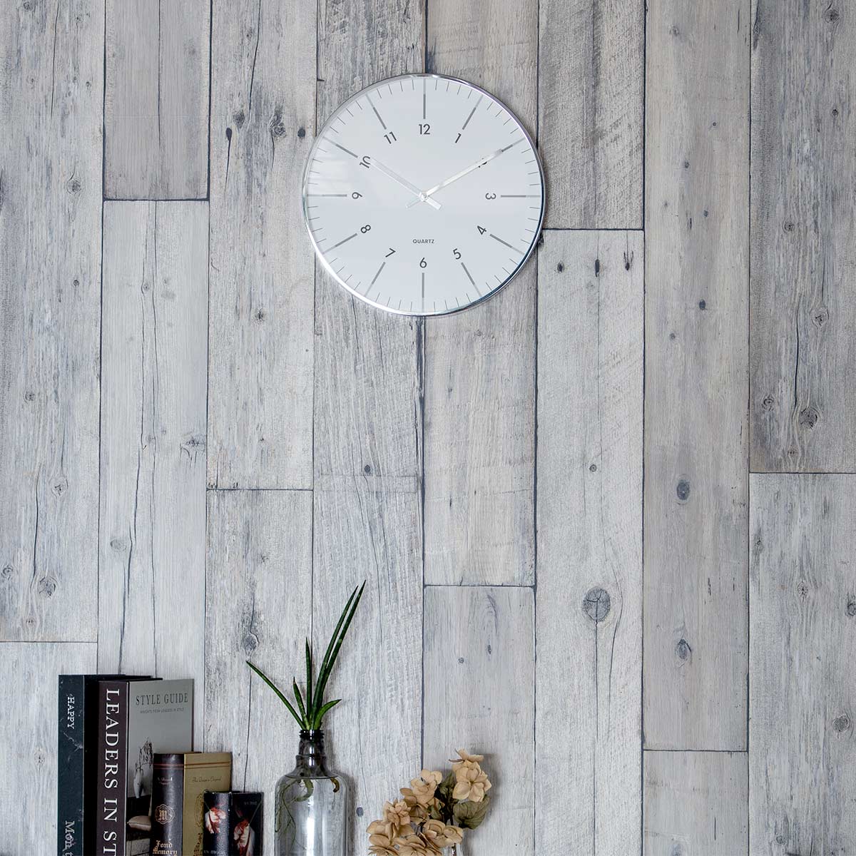 楽天市場】掛け時計 BLUEANT クラシッククロック ホワイト×シルバー