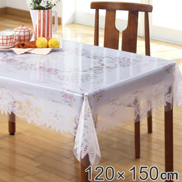 楽天市場】テーブルクロス 120×150cm MGプリントレース パリス 樹脂製