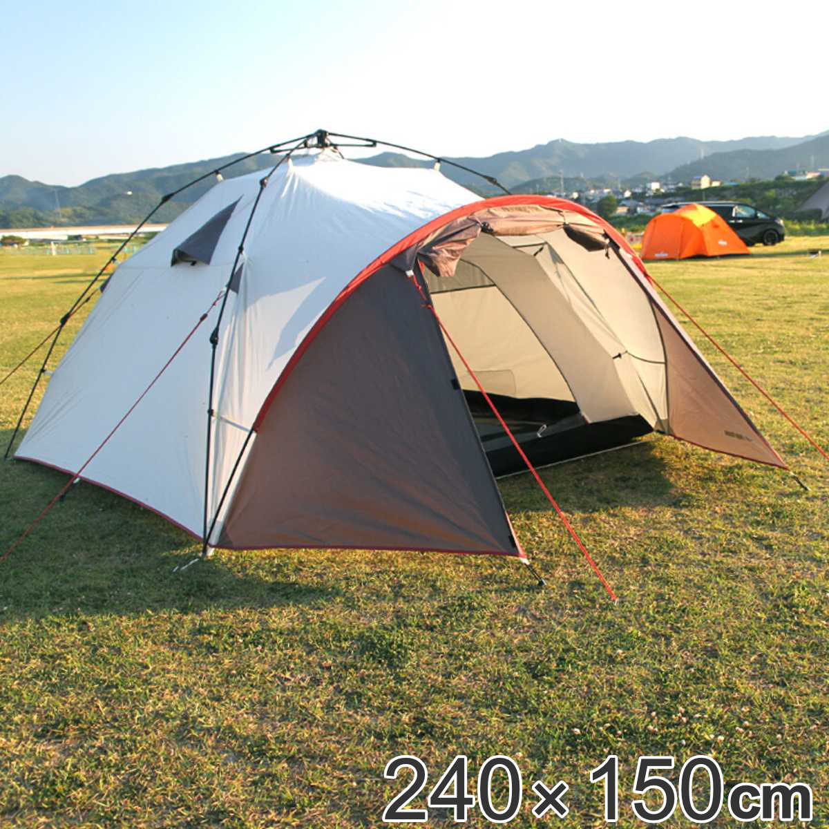 楽天市場】FSワンタッチテント 3人用 （ 送料無料 テント ドームテント