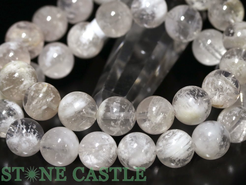 楽天市場】☆高品質☆【ブレスレット】ホワイトスノーガーデンクォーツ
