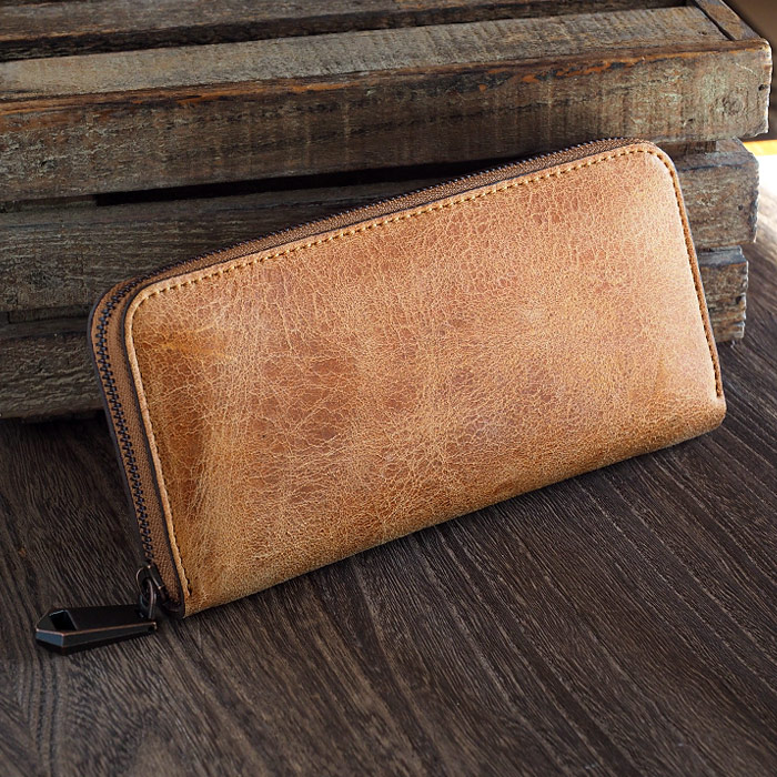 楽天市場】ZOO (ズー) 財布 長財布 クーズー革 ラウンドファスナー