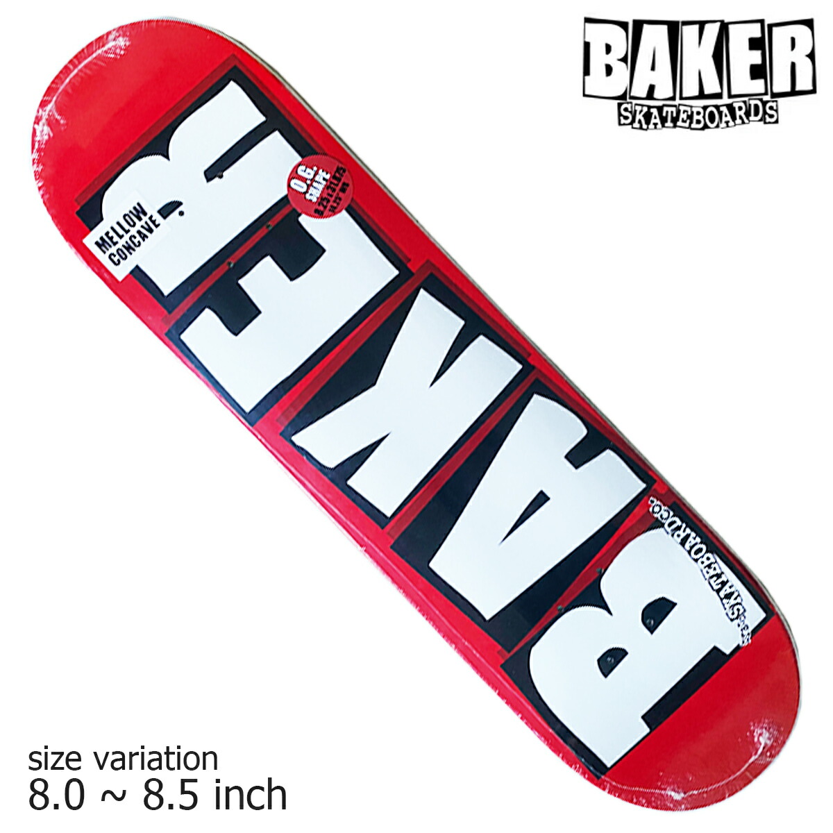 楽天市場】BAKER BRAND LOGO WHITE 8.0 8.125 8.25 8.5 8.6 デッキ