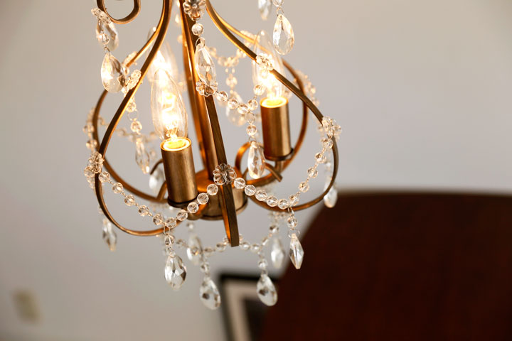 楽天市場】プチシャンデリア LED 【 Viola / アンティークゴールド