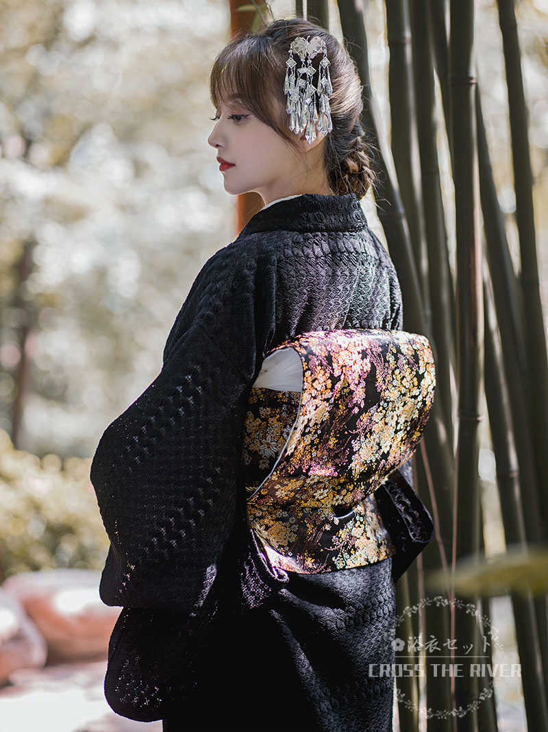 楽天市場】浴衣 黒 レース 浴衣 上品 大人 女性 レディース レース浴衣