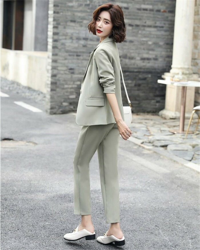楽天市場】パンツスーツ セットアップ レデイーズ 上下セット