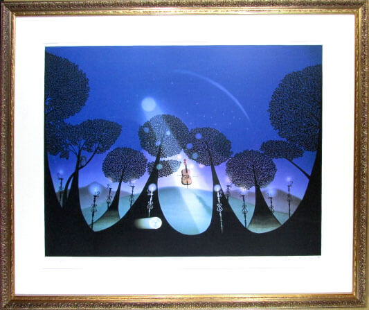 楽天市場】藤城清治 月光のチェロ リトグラフ 鉛筆直筆サイン 1996