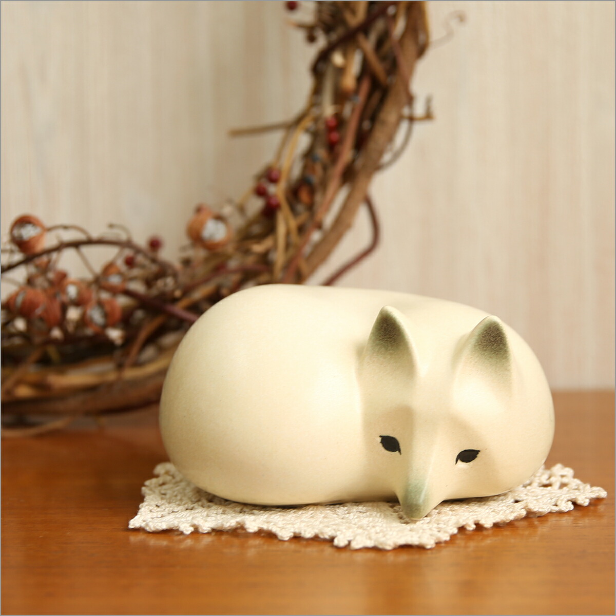 楽天市場】リサ・ラーソン （キツネ 大）スカンセン 雪の中の