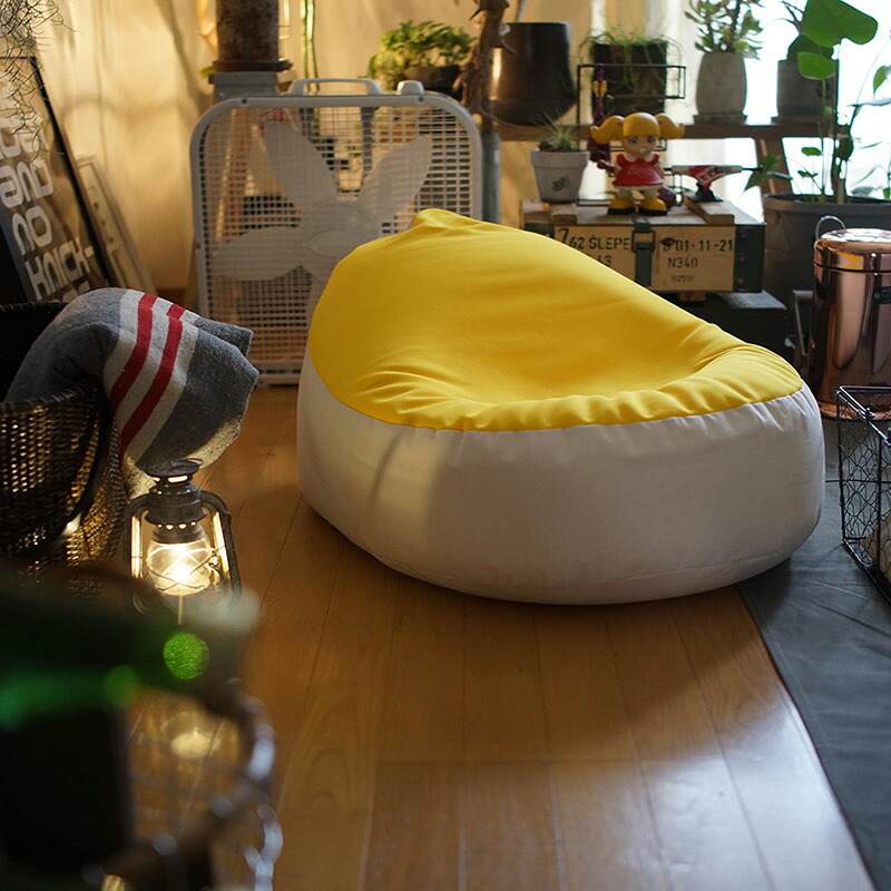 楽天市場】ビーズクッション 日本製 1人掛け 座椅子 バイカラー 2色