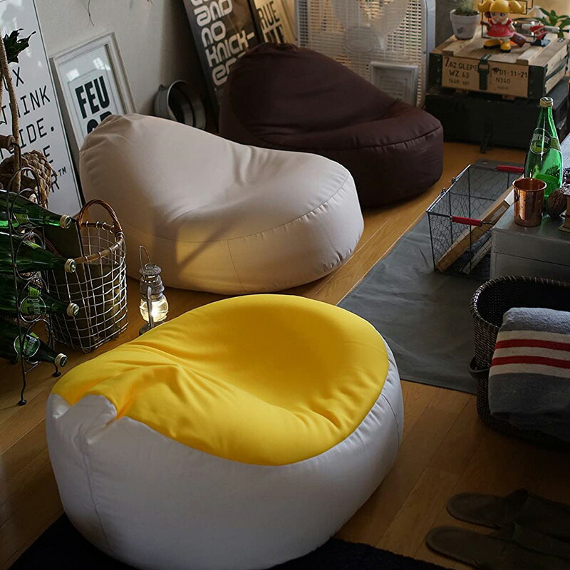 楽天市場】ビーズクッション 日本製 1人掛け 座椅子 バイカラー 2色