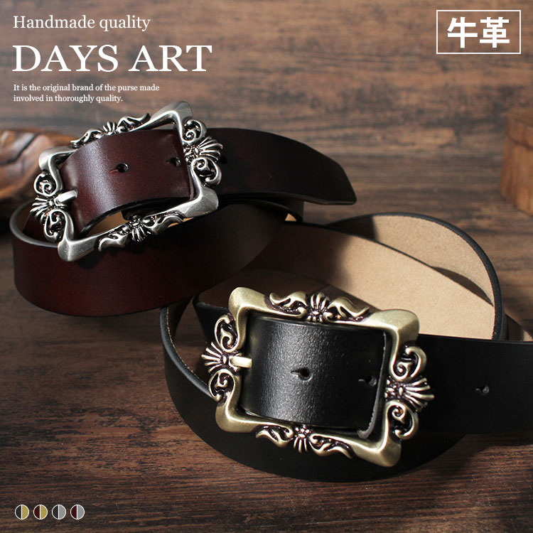 楽天市場】レザーベルト バックルベルト メンズ 本革 牛革 クラウン