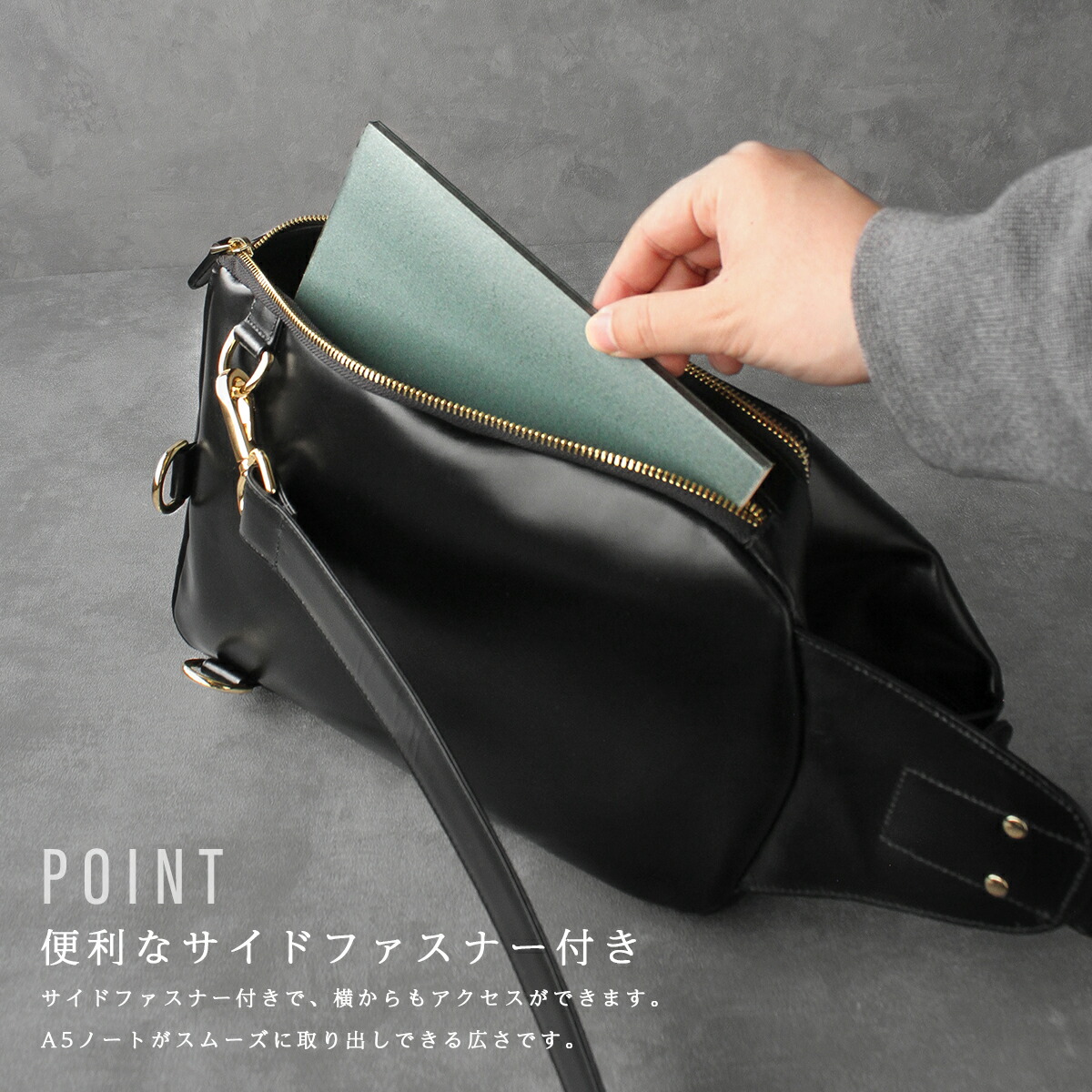 楽天市場】牛革イタリアンレザー オリジナルレザーボディバッグ 左右