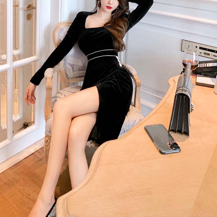 ベルベットレースポイントミニドレス⁄MIRIN Neon Dancer ベルベット