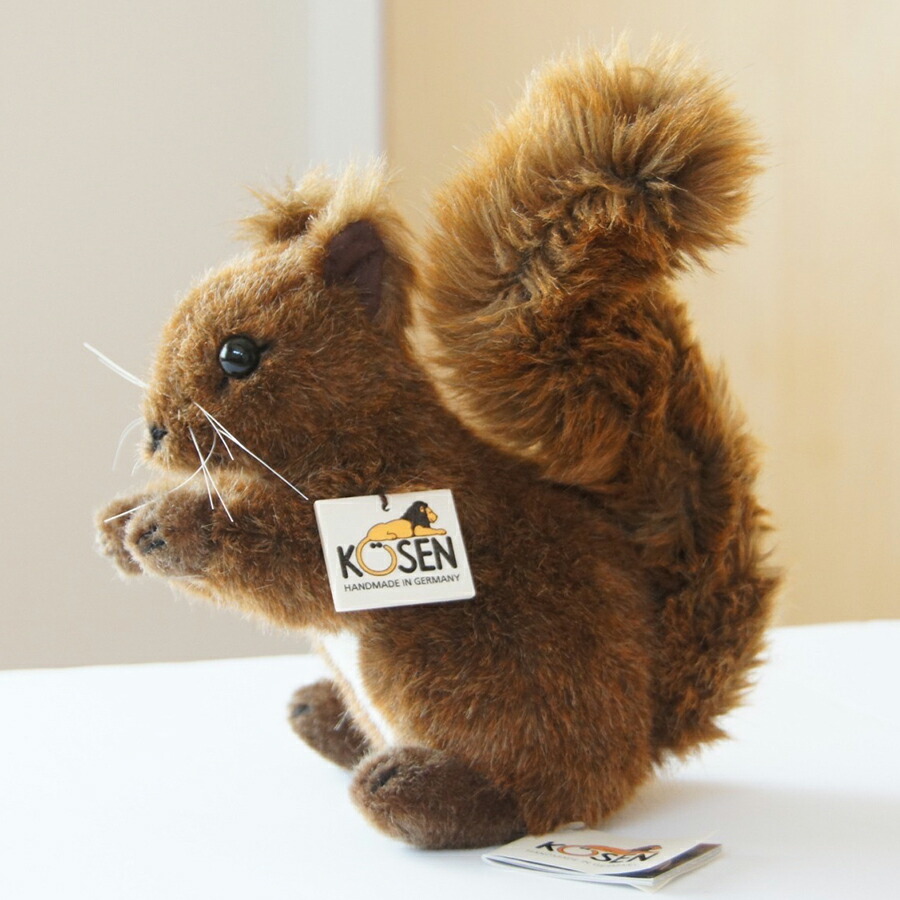 楽天市場】【在庫あり】Kosen ケーセン ドイツ製 ぬいぐるみ りす