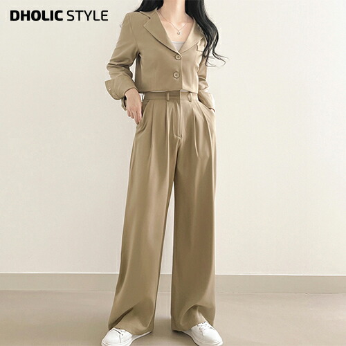 楽天市場】クロップドジャケット&2TYPEパンツSET・p436180 レディース