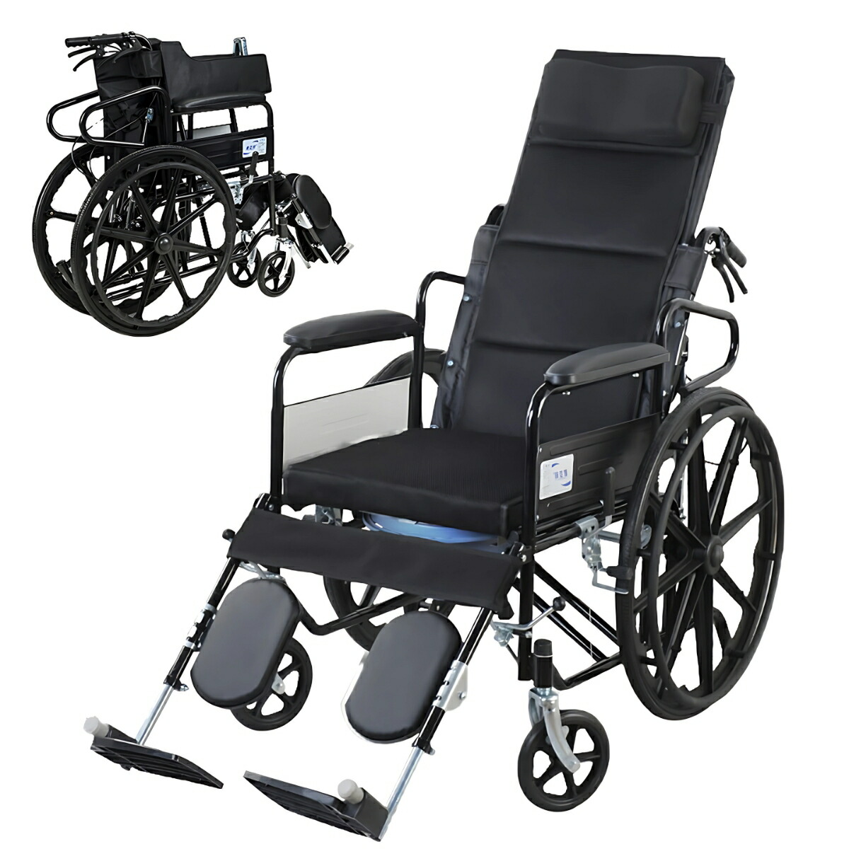 楽天市場】車椅子 折りたたみ リクライニング 軽量 コンパクト 介護