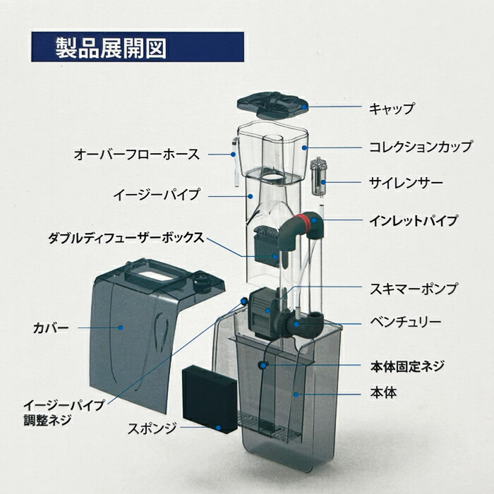 楽天市場】ゼンスイ キューキュースリー プロテインスキマー QQ3