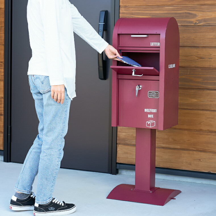 楽天市場】ポスト一体型 宅配ボックス セトクラフト 宅配BOX付スタンド