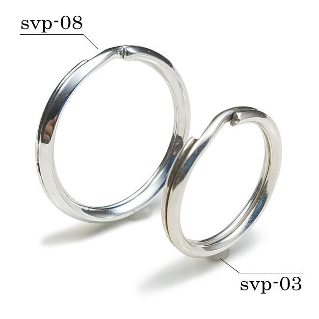 楽天市場】svp08/26mmキーリング山切り型二重カンキーホルダー パーツ