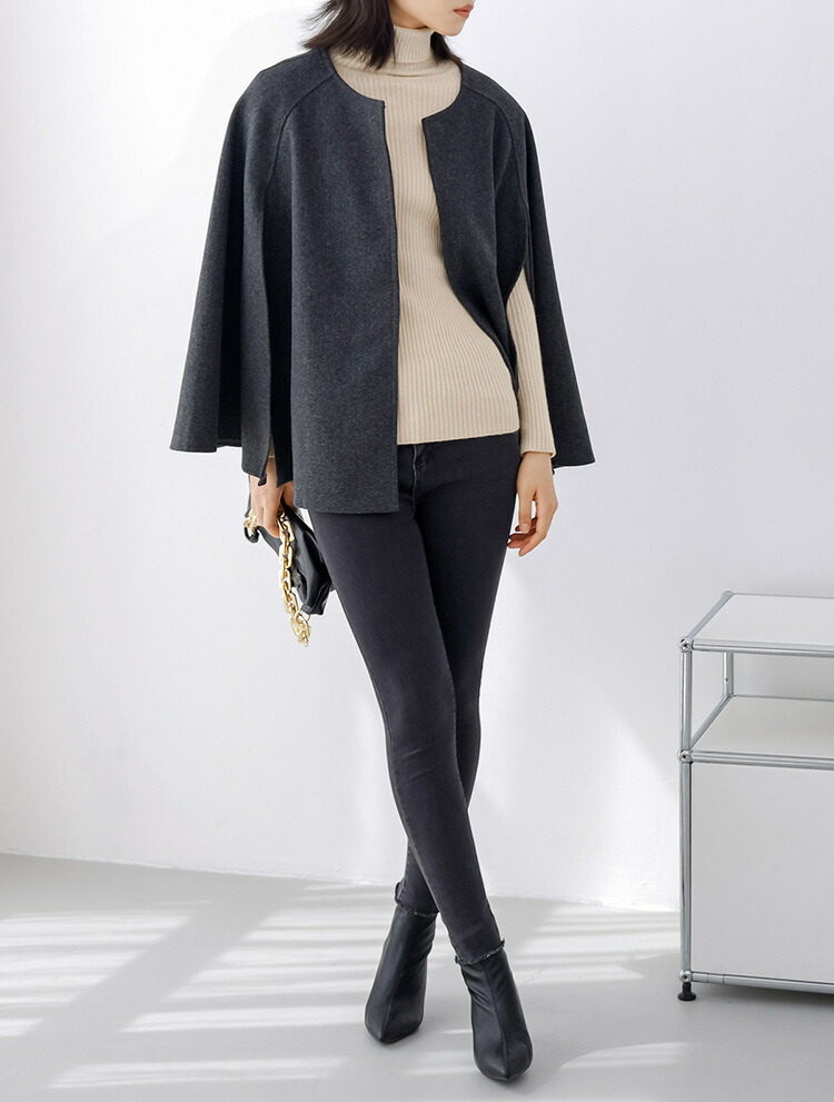 楽天市場】ジャケット レディース コート ポンチョ ケープ アウター