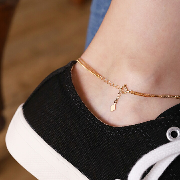 楽天市場】【2/22まで 5000円OFF】 18金 アンクレット レディース