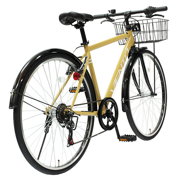 楽天市場】【自転車専門店】カゴ付き クロスバイク 泥除け付き 自転車