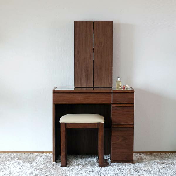 楽天市場】幅75 ドレッサー 三面鏡 三面鏡ドレッサー 鏡 ミラー メイク