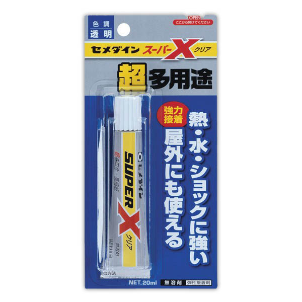 楽天市場】接着剤 スーパーX クリア 20ml 超多用途 AX-038 セメダイン