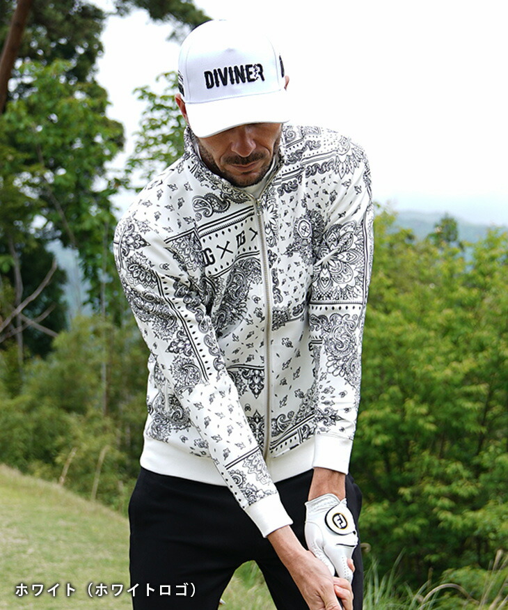 高級感 DIVINER GOLF DIVINER golf セットアップ ペイズリー バンダナ