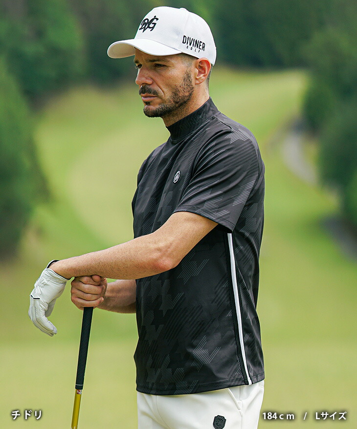楽天市場】【DIVINER GOLF】 ゴルフウェア メンズ モックネック 半袖