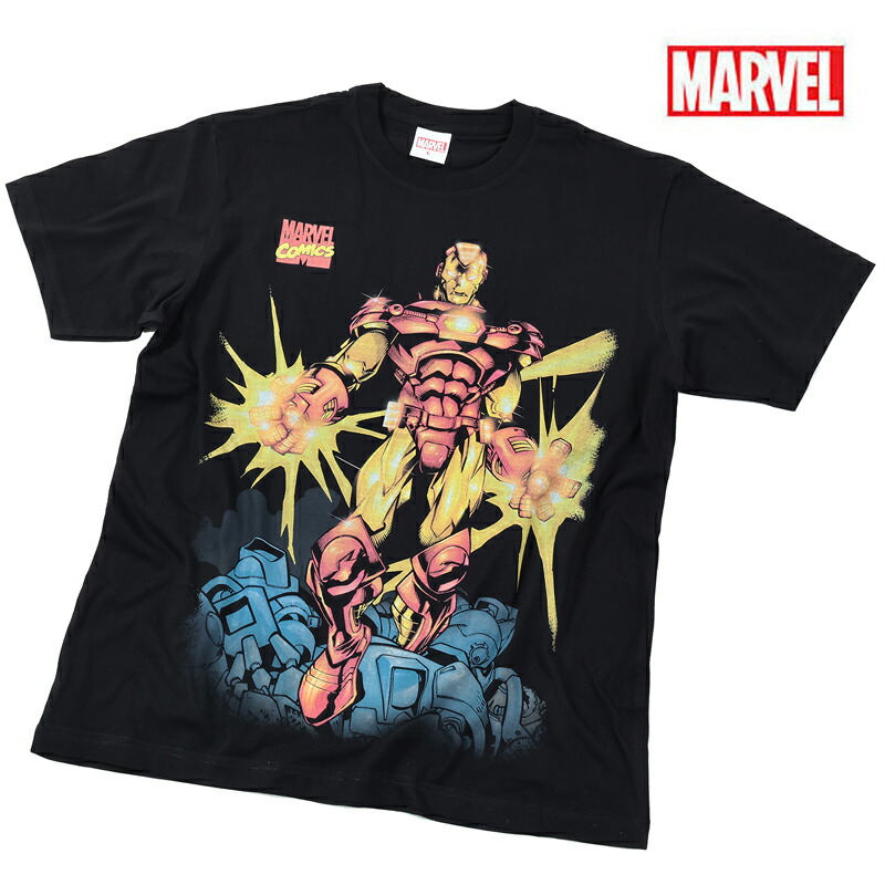 楽天市場】MARVEL マーベル Tシャツ アイアンマン メンズ 半袖 IRONMAN