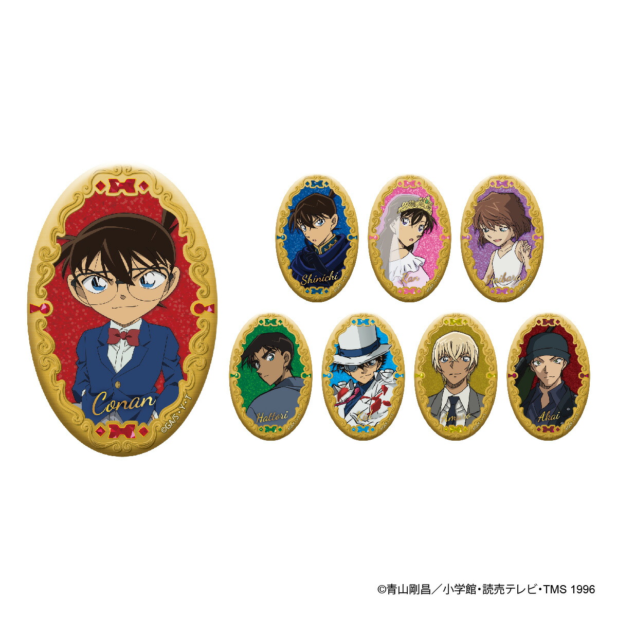 楽天市場】【お買い物マラソンP10倍】 名探偵コナン オーバル缶バッジ