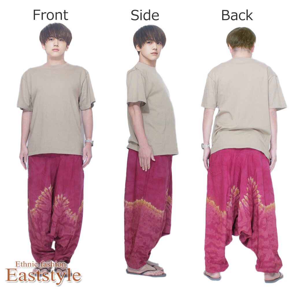楽天市場】タイダイ柄 サルエルパンツ アラジンパンツ レディース