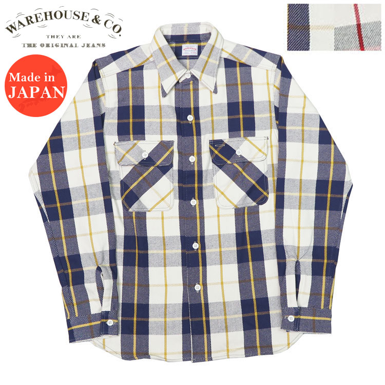 楽天市場】ウェアハウス WAREHOUSE フランネル シャツ 長袖 チェック B