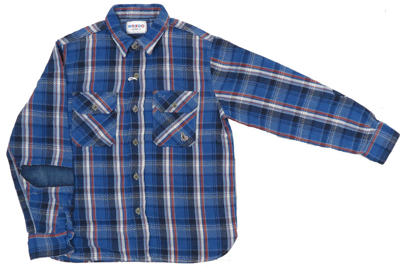 楽天市場】WEIRDO ウィアード チェーン刺繍 長袖 チェック ワーク
