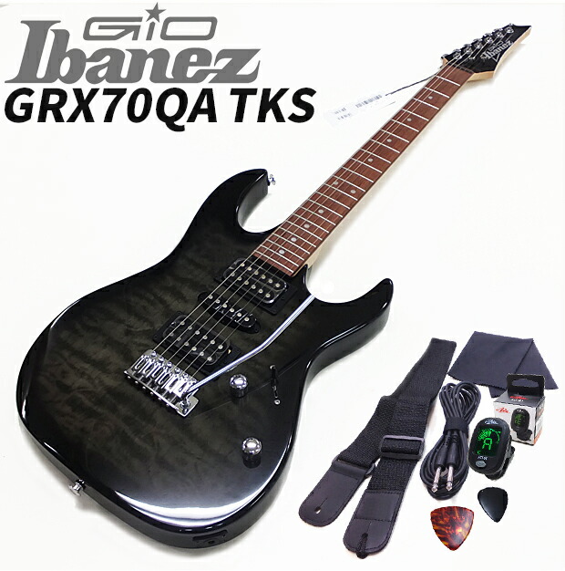 楽天市場】Gio Ibanez GRX70QA TKS アイバニーズ エレキギター