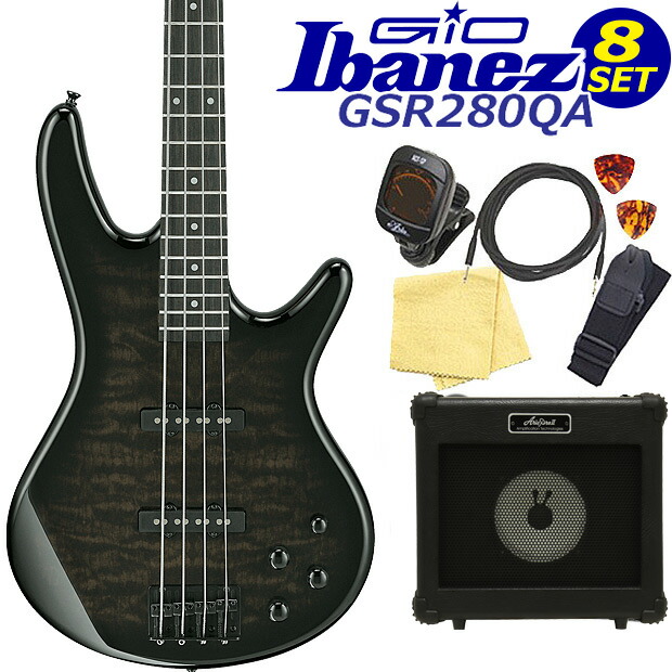 楽天市場】Gio Ibanez GSR280QA-TKS アイバニーズ 4弦エレキベース