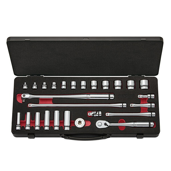楽天市場】NEPROS 9.5sq. ソケットレンチセット [26点セット] ケース