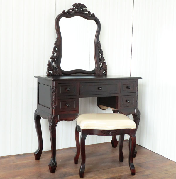 楽天市場】アジアン ラタン（ドレッサー・鏡台｜収納家具