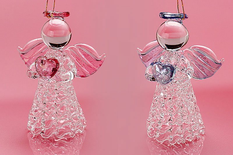 楽天市場】【特選ギフト】 オリジナルガラス細工 スパン天使ペア