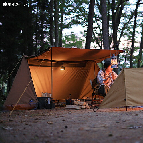 楽天市場】ソロテント 1人用 ポリコットン ツインポールソロテント QC